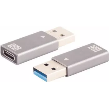 Jungties keitiklis ShiverPeaks BS14-05033 USB A į USB C pilka