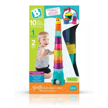 B-kids Giraffe Tower XL 1164702NN – Daugiafunkcis žaidimų ir veiklos bokštas, 120 cm