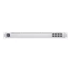 Valdomas L2 tinklo jungiklis UBIQUITI USW-Aggregation – 8 SFP+ prievadai, 10G palaikymas, be ventiliatoriaus, 1U stelažas, sidabrinis