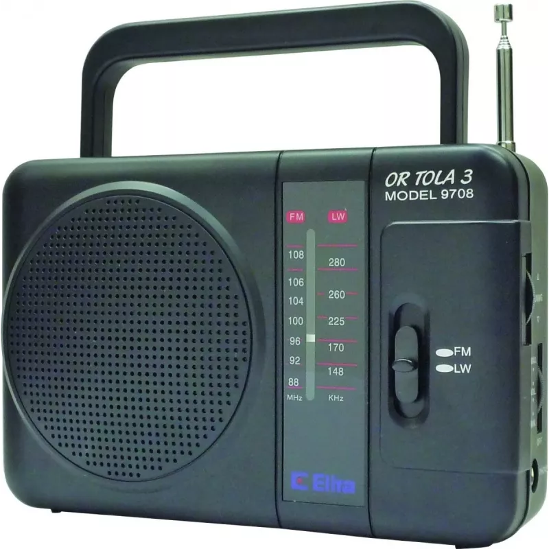 Eltra Tola 3 (9708blk) – nešiojamas radijo imtuvas FM ir LW juostoms