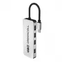 USB šakotuvas Green Cell HUB-GC-C4A — 4 prievadų USB-C 3.0 šakotuvas