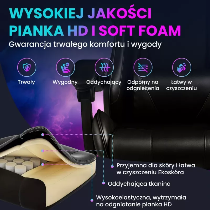 Kėdė žaidimams Extralink Gaming G-524, juoda