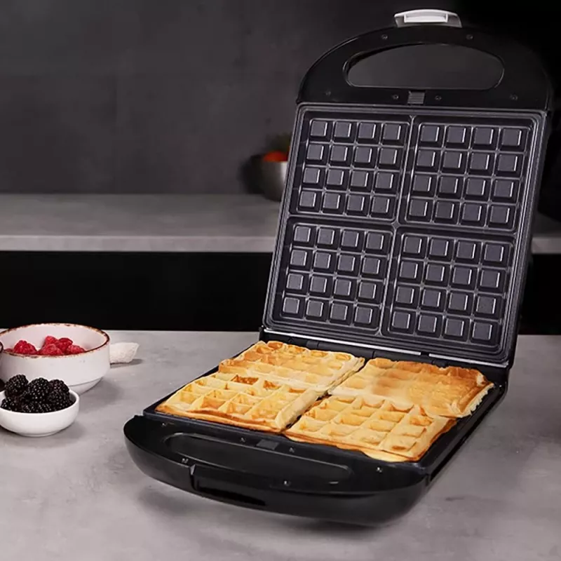 Sumuštinių keptuvė Cecotec Rock'nToast Family 3in1 | 1500 W | 3 plokštės | Juoda