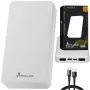 Power bank Extralink EPB-078W 10000 mAh baltas, USB-C, 10 W išėjimas, įkrauna iki 2 įrenginių