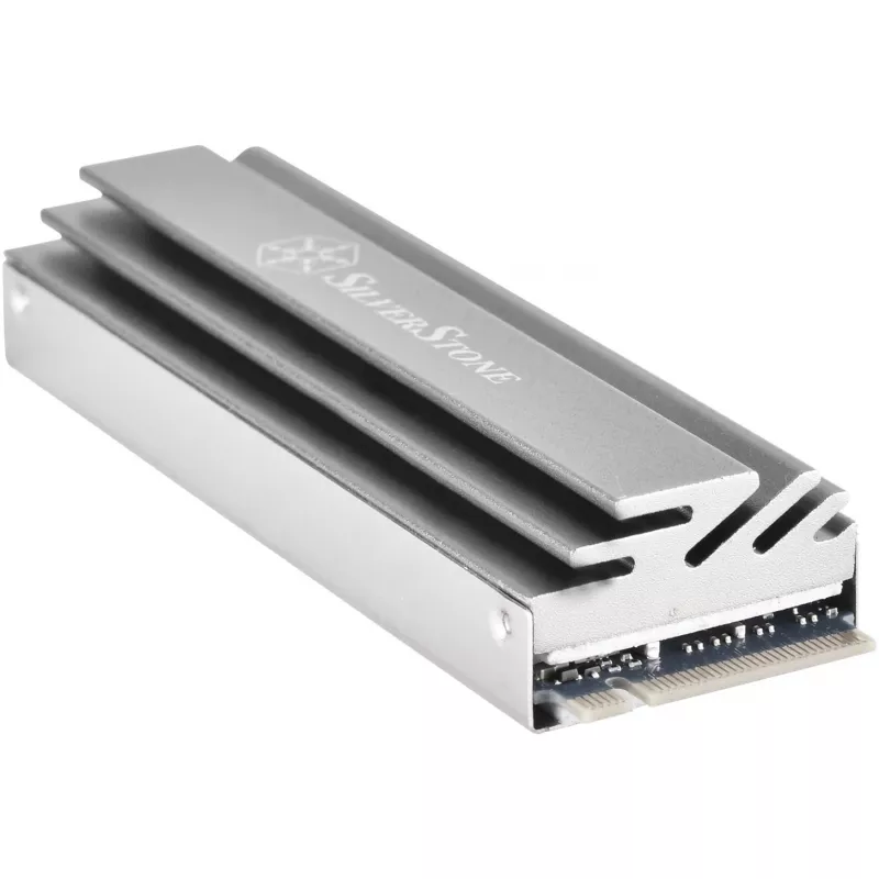 Pasyvus M.2 aušintuvas SILVERSTONE TP04 – Aliumininis radiatoriukas M.2 SSD diskui (SST-TP04)