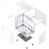 Jonsbo C6 MAX kompiuterio korpusas, mini korpusas, Micro-ATX, grūdintas stiklas - Wei