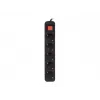 Prailginimo laidas Lanberg PS1-05F-0300-BK 3 m 5 kištukinių lizdų juodas