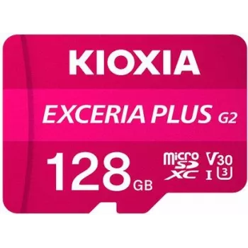„Kioxia EXCERIA PLUS G2“ 128 GB MicroSDXC atminties kortelė (UHS-I, U3, V30, A1)