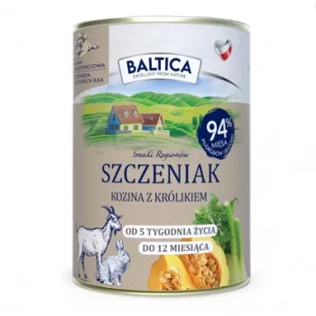 BALTICA regional flavours Puppy Goat with rabbit - šlapias ėdalas šuniukams - 400g