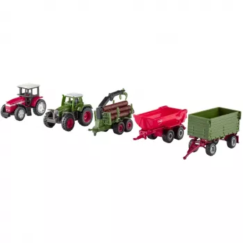 Siku Farmer 8300 žemės ūkio transporto priemonių rinkinys – liejiniai ūkio technikos modeliai