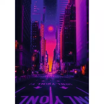 Dėlionė Ravensburger New York in Neon, 1000 dalių, suaugusiems