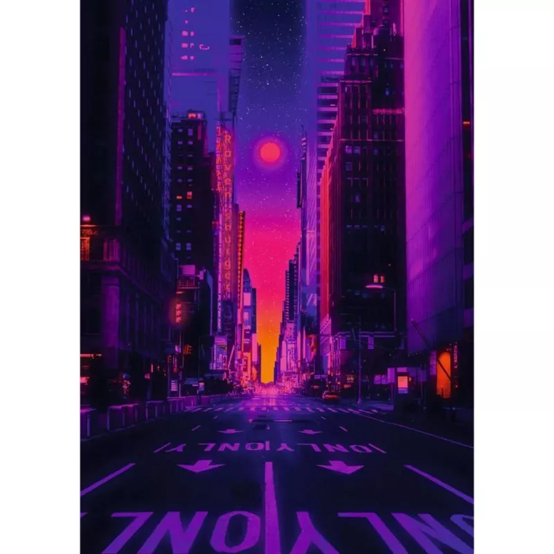 Dėlionė Ravensburger New York in Neon, 1000 dalių, suaugusiems