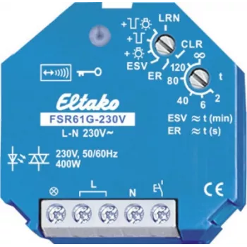 Eltako FSR61G-230V tyliai veikianti relė, 230 V ritė