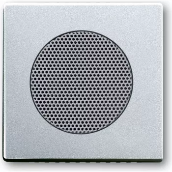 BUSCH JAEGER 8200-0-0080 - Aliumininė sidabrinė garsiakalbio įdėkla 8223 U - 63 mm