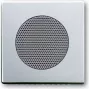 BUSCH JAEGER 8200-0-0080 - Aliumininė sidabrinė garsiakalbio įdėkla 8223 U - 63 mm