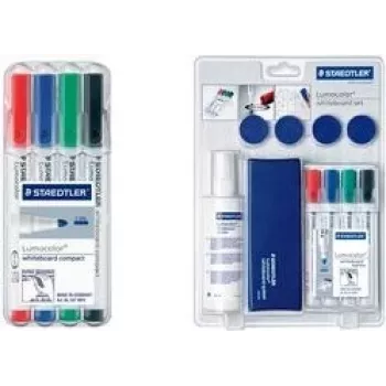 Markeris Staedtler Lumocolor whiteboard compact 341, 4 spalvų rinkinys