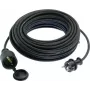 Prailginimo laidas AS Schwabe 60310 — 10 m, juodas, maitinimo laidas