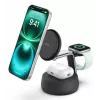 Belaidis įkroviklis Belkin UltraCharge Pro 25W Qi2 3in1 magnetinis įkroviklis anglies spalvos