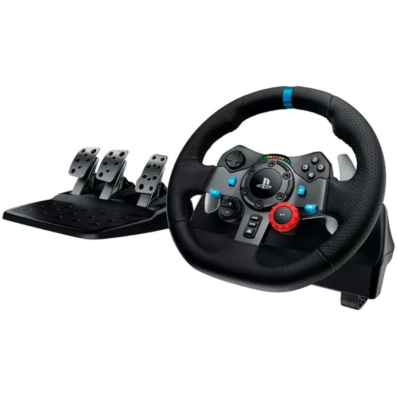 Logitech G29 EU + G435 Black Vairas su pedalais ir ausinėmis, aliuminis, USB, PC