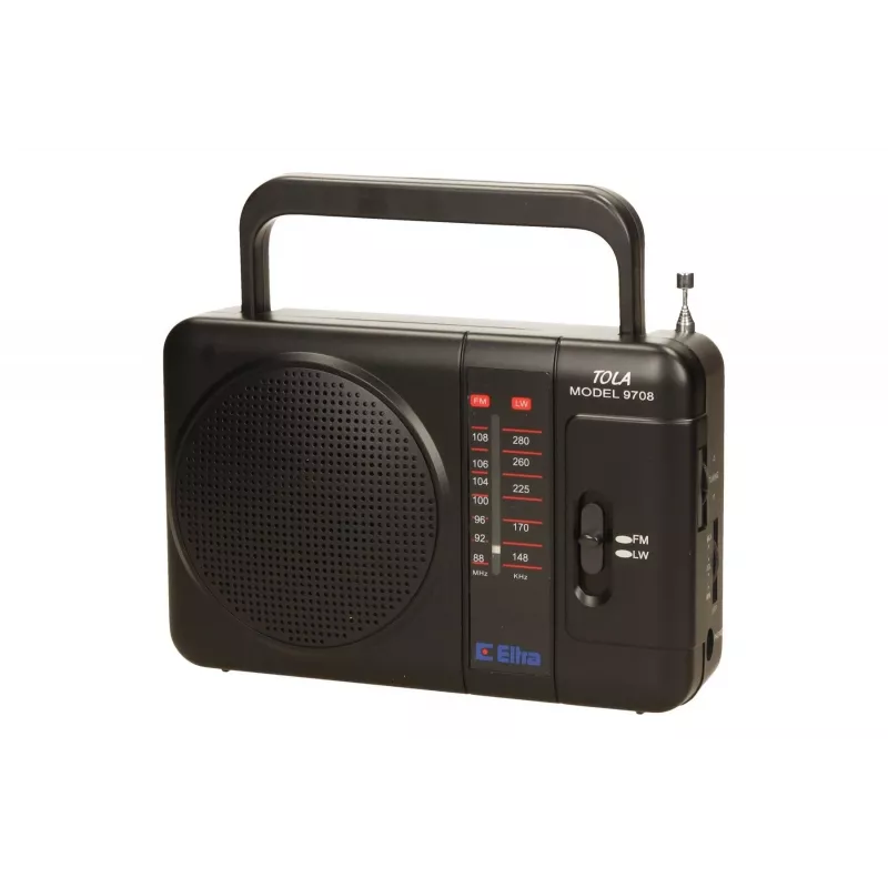 Eltra Tola 3 (9708blk) – nešiojamas radijo imtuvas FM ir LW juostoms