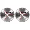 Deimantiniai pjovimo diskai kampiniams šlifuokliams EINHELL 230×22,23×1,8 mm, turbo kraštas, 2 vnt.