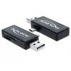 Kortelių skaitytuvas DeLOCK 91731 USB 2.0 juodas