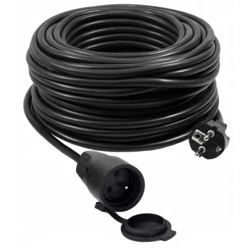 VERTEX PZO50M Įtraukiamas ilgintuvas 50 m 3x2,5 mm Juodas