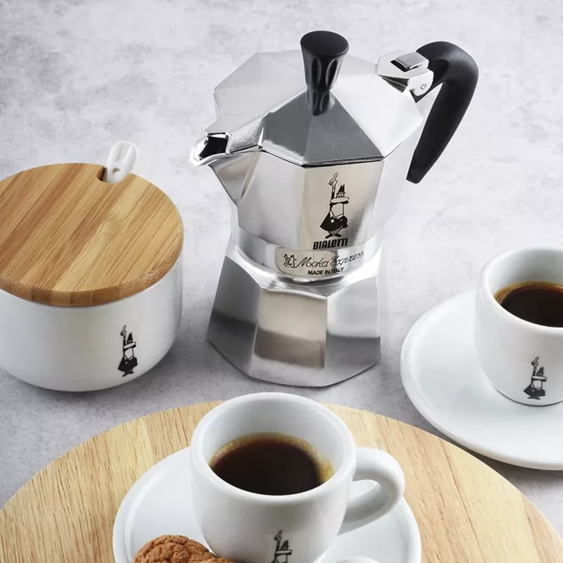 Bialetti Moka Express kavinukas 0,06 L aliuminis, juodas