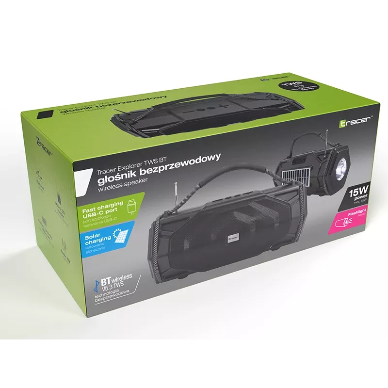 Belaidės ausinės TWS TRACER Explorer TRAGLO47616 Bluetooth 5.0 IPX4, į ausį dedamos, su įkrovimo dėklu