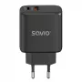 SAVIO LA-06/B USB-C 30W Power Delivery 1xUSB-C juodas