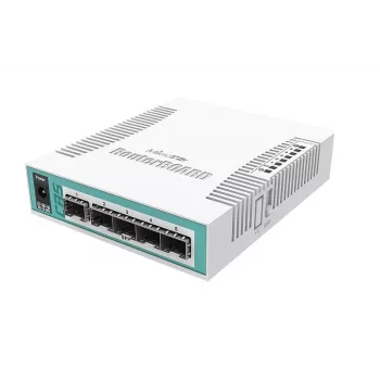 Mikrotik CRS106-1C-5S tinklo jungiklis Gigabit Ethernet (10/100/1000) Power over Ethernet (PoE) Baltas