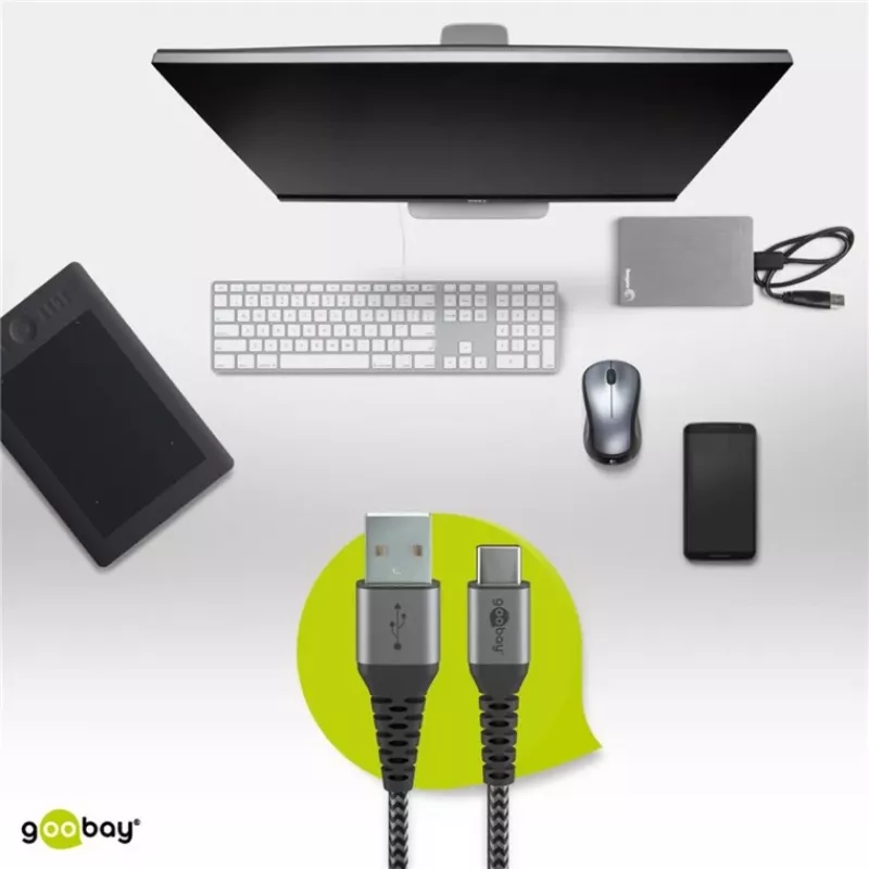 Goobay 49297 USB laidas juodas