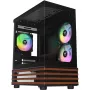 PC korpusas Micro Tower Thermaltake View 170 WS ARGB — Micro dėklas, juodas, palaiko PS2 maitinimo šaltinį, 2x 120 mm šoniniai + 1x 120 mm galiniai ventiliatoriai, 2.5/3.5 colio HDD