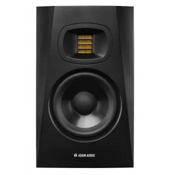 Studijiniai monitoriai ADAM AUDIO T5V, 5 col. žemųjų dažnių garsiakalbis, 1,9 col. aukštųjų dažnių garsiakalbis, 45–25 000 Hz, 106 dB, juodi