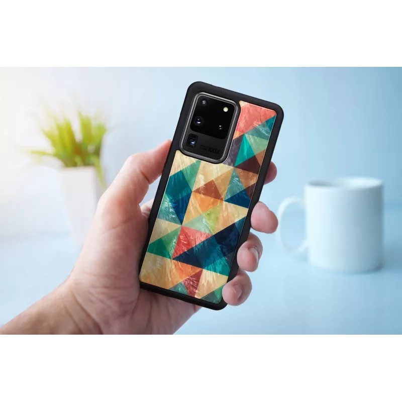 Apsauginis dėklas iKins Samsung Galaxy S20 Ultra, mozaikinis juodas