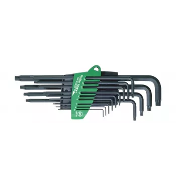 L formos Torx raktų rinkinys Wiha 24312 (T5–T50, 13 vnt.)