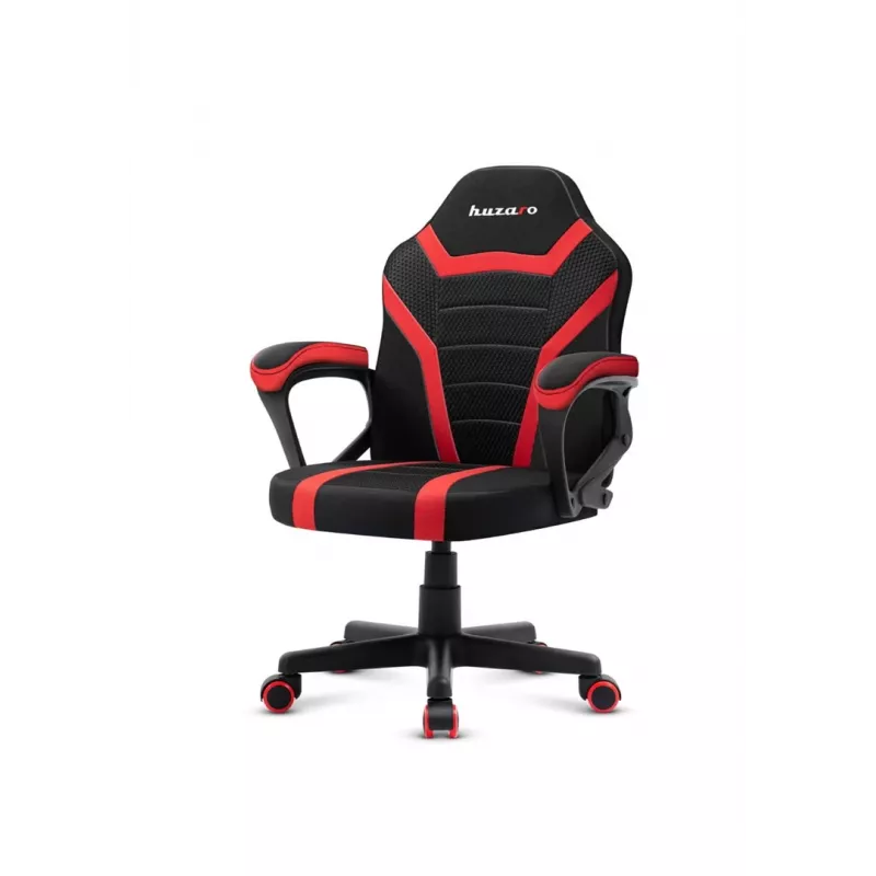 Vaikiška žaidimų kėdė Huzaro Ranger 1.0 Red Mesh, juoda, raudona