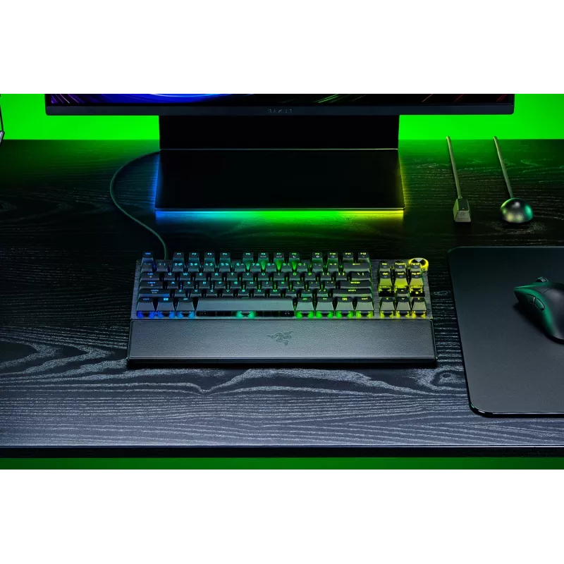 Razer Huntsman V3 Pro Tenkeyless 8KHz | Žaidimų klaviatūra | Laidinė | US | Juoda | USB Type-C | Razer Analog Optical Switch Gen-2