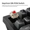 Mechaninė klaviatūra Keychron Q3 Ultra 8K — 80 % QWERTY, laidinis ir belaidis, RGB, juoda