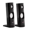 Laidiniai kompiuteriniai garsiakalbiai Audiocore AC860, 2.0 kanalų, 4 W RMS, USB maitinimas, 3,5 mm lizdas, juodi