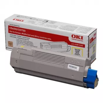 Originalus OKI toneris C5650/5750 geltonas (2000 psl.) 43872305