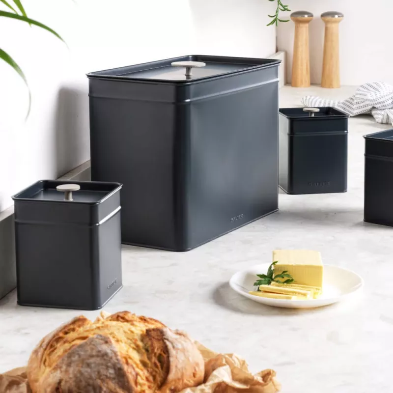 Virtuvės sandėliavimo indų rinkinys Salter BW126131EU7 4 vnt. hermetiški metaliniai ir plastikiniai indai