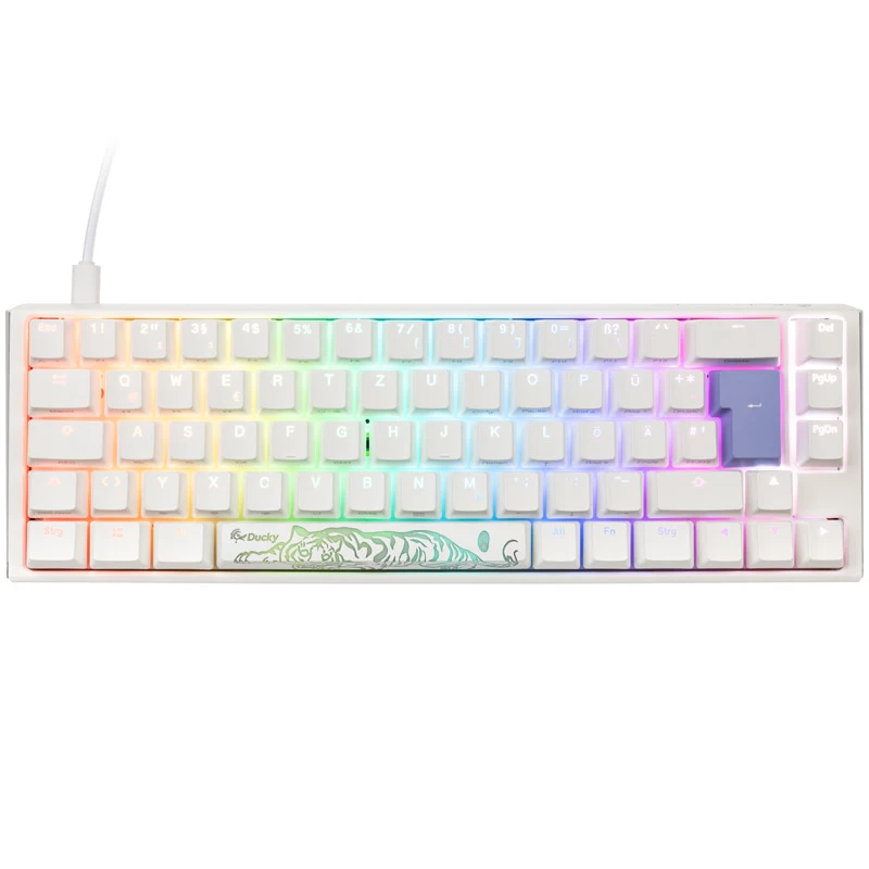 Ducky One 3 Classic Pure White SF klaviatūra USB vokiškas išdėstymas balta (DKON2167ST-WDEPDPWWWSC1)