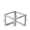 Atviras stovas Rack 19 9U 600x600-1100 reguliuojamas pilkas