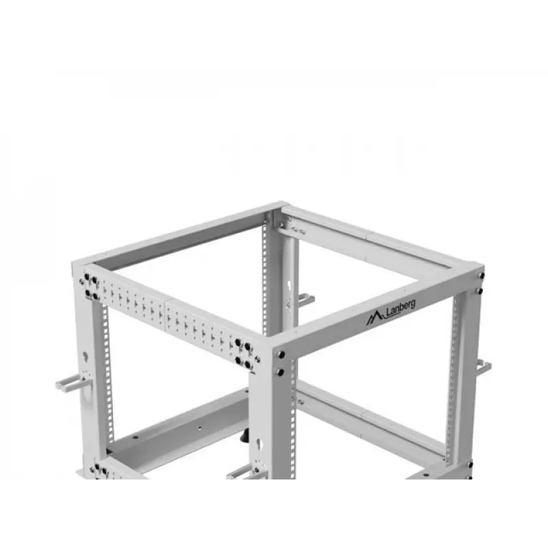 Atviras stovas Rack 19 9U 600x600-1100 reguliuojamas pilkas