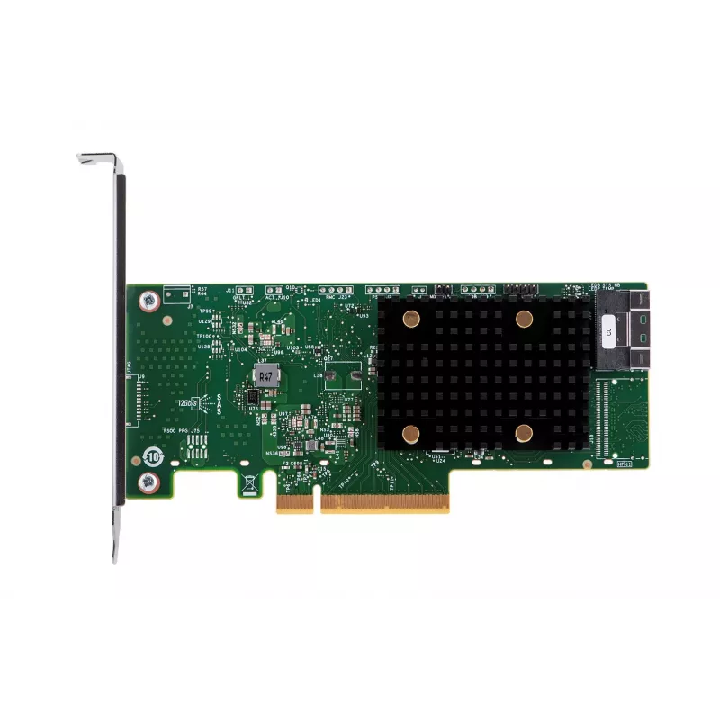Vidinis HBA adapteris Broadcom 9500-8i — PCIe SAS/SATA 12 Gbit/s, NVMe, pilno aukščio/žemo profilio