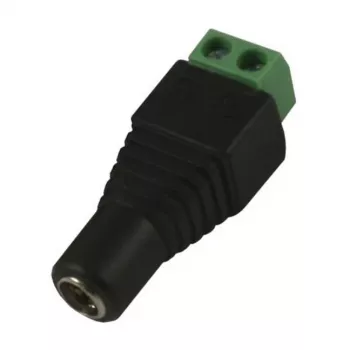 Synergy 21 S21-LED-000220 DC/2.1 x 4 mm juodos ir žalios spalvos laido jungtis