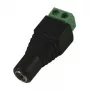 Synergy 21 S21-LED-000220 DC/2.1 x 4 mm juodos ir žalios spalvos laido jungtis