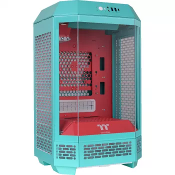 Thermaltake The Tower 250 Mini Tower korpusas mėtų/braškių spalvos, grūdintas stiklas