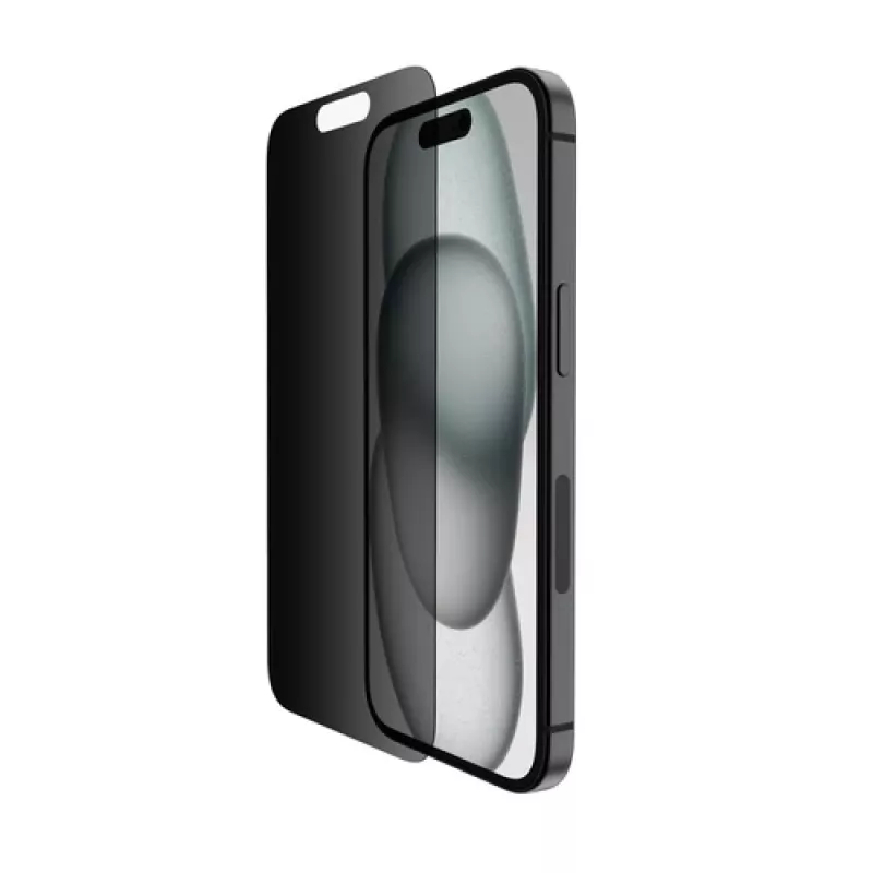 Belkin ScreenForce Pro – Apsauginis stiklas iPhone 14 Pro ir 15 su privatumo filtru (OVA147ZZ)